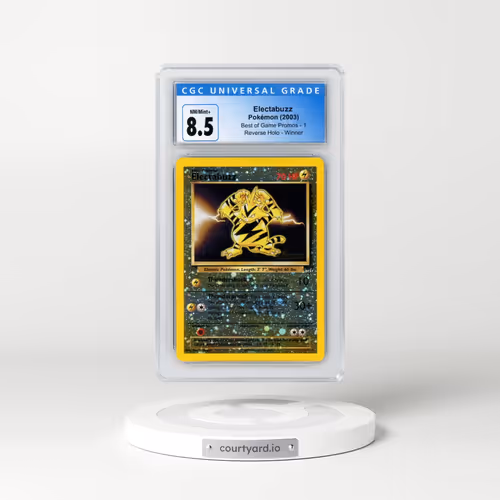 2003 Best of Game Promos #1 Electabuzz - Reverse Holo Winner (CGC 8.5 NM-MT+)