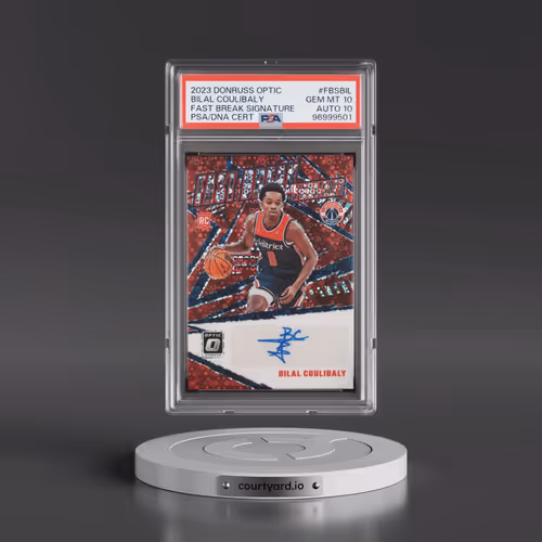 2023 Panini Donruss Optic Fast Break Signatures #FBSBIL Bilal Coulibaly (PSA 10 GEM MINT)