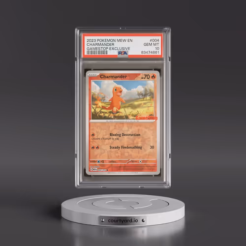 2023 Pokémon Mew EN-151 #004 Charmander - Gamestop Exclusive (PSA 10 GEM MINT)