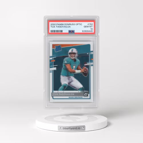 2020 Panini Donruss Optic #152 Tua Tagovailoa (PSA 10 GEM MINT)