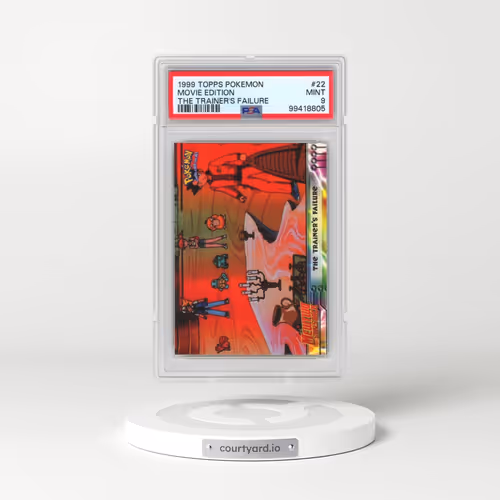 1999 Topps Pokémon the Movie Edt #22 Movie Edition - The Trainer's Failure (PSA 9 MINT)