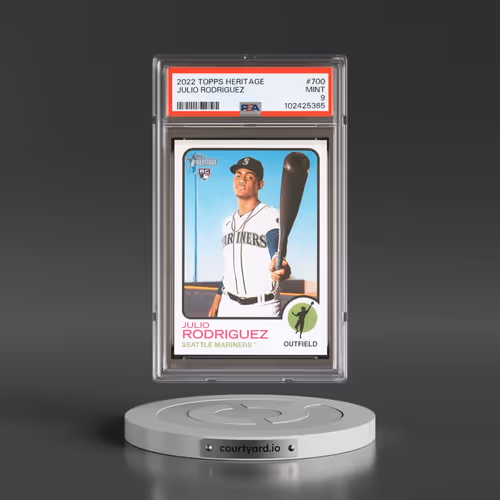 2022 Topps Heritage #700 Julio Rodriguez (PSA 9 MINT)