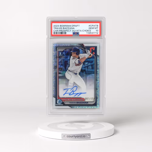 2024 Bowman Draft Chrome Prospect Autographs #CPATB Travis Bazzana - Hta Choice (PSA 10 GEM MINT)