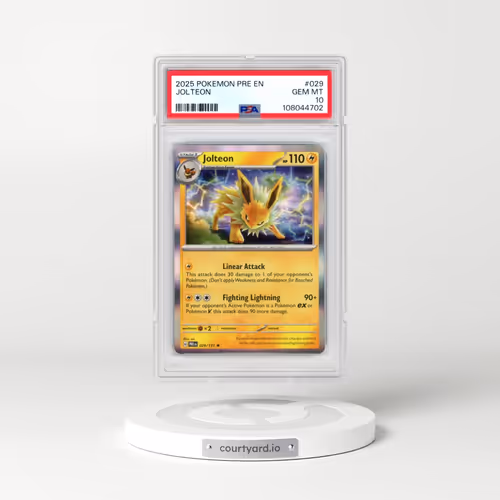 2025 Pokémon Pre EN-Prismatic Evolutions #029 Jolteon (PSA 10 GEM MINT)