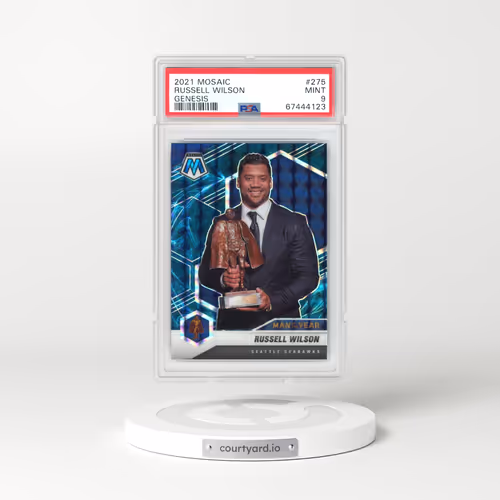 2021 Panini Mosaic #275 Russell Wilson - Genesis (PSA 9 MINT)