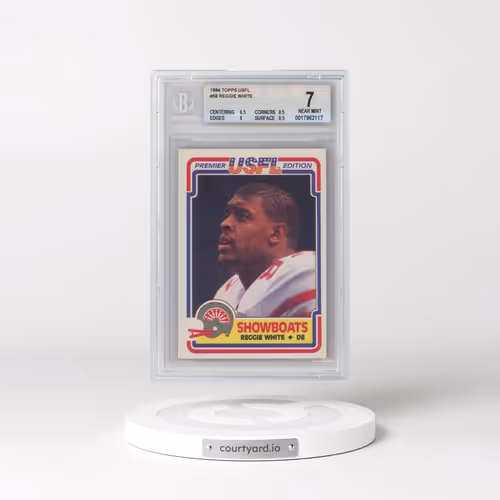 1984 Topps USFL #58 Reggie White (BGS 7 NM)
