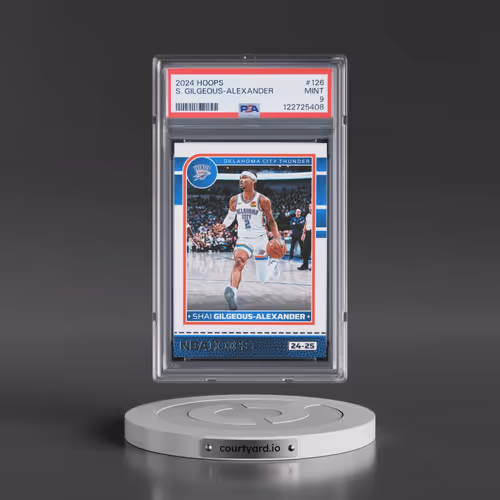 2024 Panini NBA Hoops #126 Shai Gilgeous-Alexander (PSA 9 MINT)