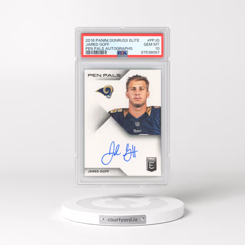 2016 Panini Donruss Elite Pen Pals Autographs #PPJG Jared Goff (PSA 10 GEM MINT)