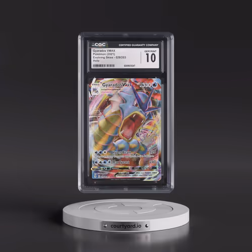 2021 Pokémon Sword & Shield Evolving Skies #029 Gyarados Vmax - Full Art (CGC 10 GEM MINT)