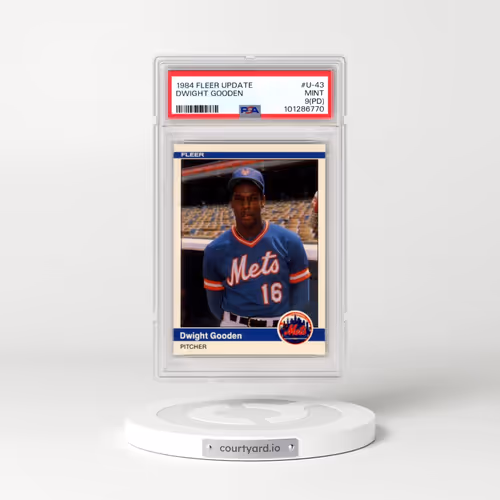 1984 Fleer Update #U-43 Dwight Gooden (PSA 9 MINT)