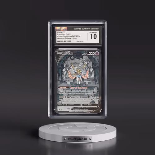 2023 Crown Zenith #GG48/GG70 Zacian V - Galarian Gallery Holo (CGC 10 GEM MINT)