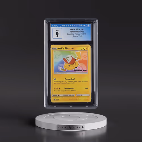 2016 Black Star Promos - Sun & Moon #SM108 Ash's Pikachu - I Choose You! Purchase Campaign (CGC 9 MI