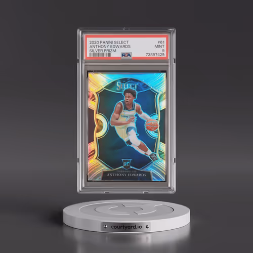 2020 Panini Select #61 Anthony Edwards - Silver Prizm (PSA 9 MINT)