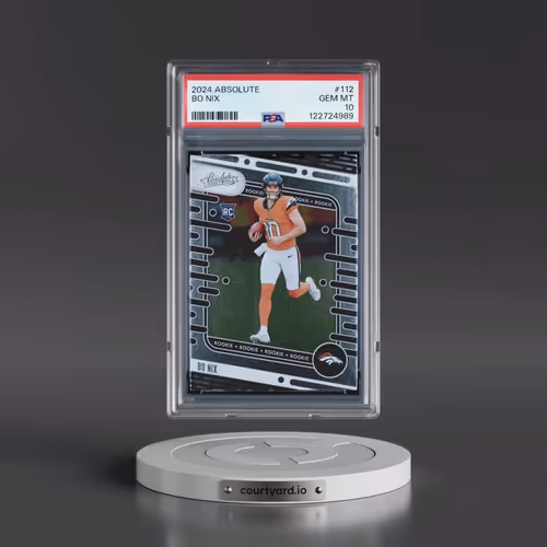 2024 Panini Absolute #112 Bo Nix (PSA 10 GEM MINT)