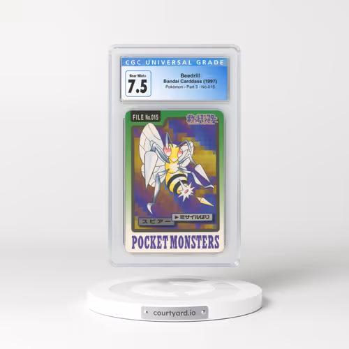 1997 Japanese Bandai Carddass #15 Beedrill (CGC 7.5 NM+)