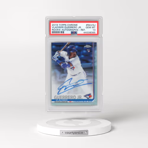2019 Topps Chrome Rookie Autographs #RA-VGJ Vladimir Guerrero Jr. - Refractor (PSA 10 GEM MINT)