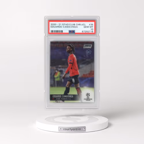 2020 Stadium Club Chrome UEFA Champions League #35 Eduardo Camavinga (PSA 10 GEM MINT)