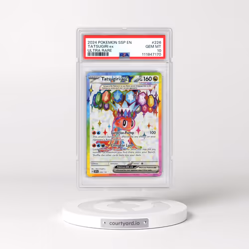 2024 Pokémon Ssp EN-Surging Sparks #226 Tatsugiri EX - Holo Ultra Rare (PSA 10 GEM MINT)
