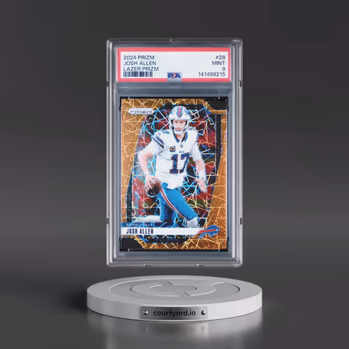2024 Panini Prizm #28 Josh Allen - Lazer Prizm (PSA 9 MINT)