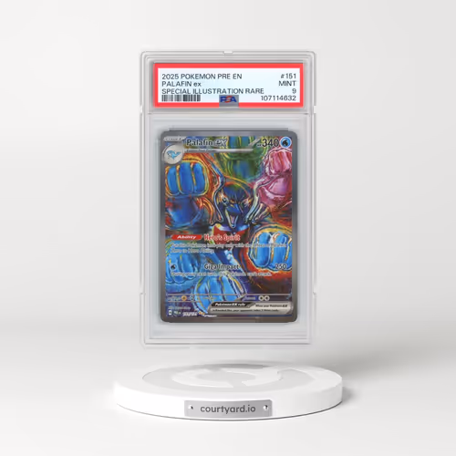 2025 Pokémon Pre EN-Prismatic Evolutions #151 Palafin EX - Holo Special Illustration Rare (PSA 9 MIN