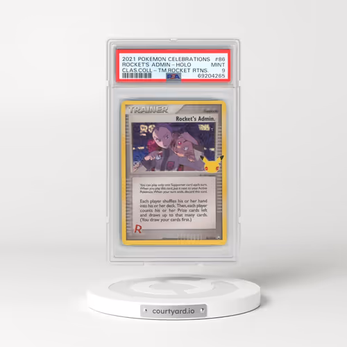2021 Pokémon Celebrations Classic Collection #86 Rocket's Admin - Holo (PSA 9 MINT)
