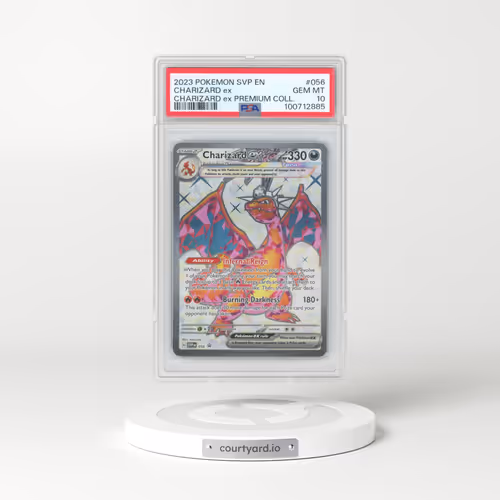 2023 Pokémon Svp EN-SV Black Star Promo #056 Charizard EX - Holo Charizard EX Premium Collection (PSA 10 GEM MINT)