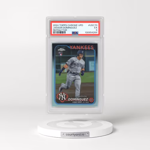 2024 Topps Chrome Update #USC70 Jasson Dominguez - Refractor (PSA 5 EX)