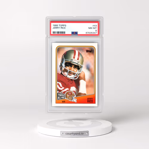 1988 Topps #43 Jerry Rice (PSA 8 NM-MT)