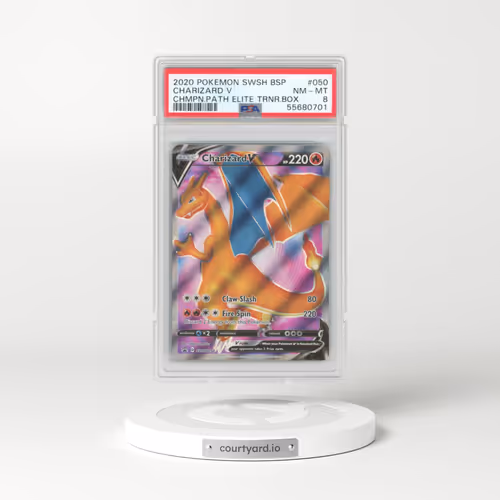 2020 Pokémon Swsh Black Star Promo #050 Charizard V - Holo Champion's Path Elite Trainer Box (PSA 8 NM-MT)