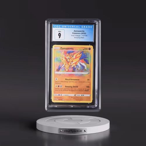2020 Vivid Voltage #102/185 Zamazenta - Amazing Rare Holo (CGC 9 MINT)