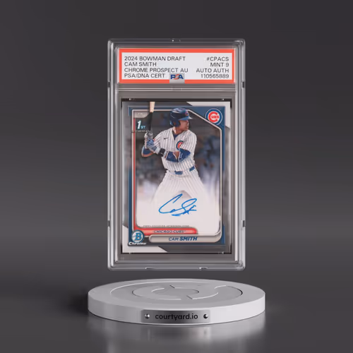 2024 Bowman Draft Chrome Prospect Autographs #CPACS Cam Smith (PSA 9 MINT)