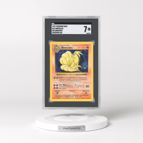1999 Base Set #12 Ninetales - Shadowless Holo (SGC 7 NM)