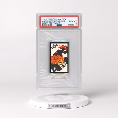 2013 Pokémon Hanafuda Kanto Magnemite/Sandslash - September (PSA 10 GEM MINT)