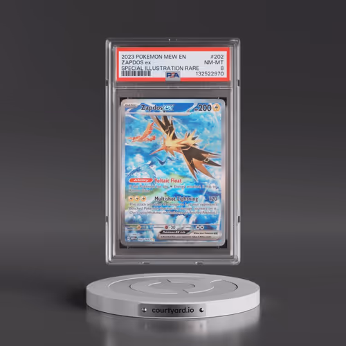 2023 Pokémon Mew EN-151 #202 Zapdos EX - Holo Special Illustration Rare (PSA 8 NM-MT)