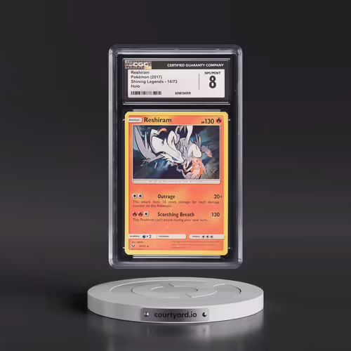 2017 Shining Legends #14/73 Reshiram - Holo (CGC 8 NM-MT)