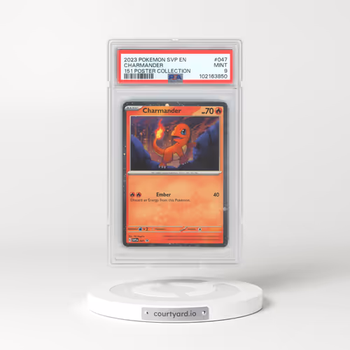 2023 Pokémon Svp EN-SV Black Star Promo #047 Charmander - 151 Poster Collection (PSA 9 MINT)