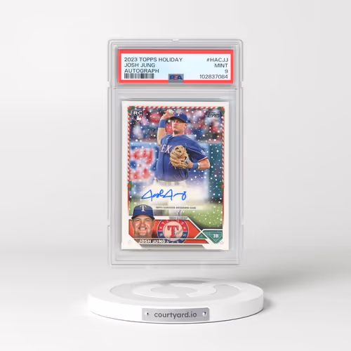 2023 Topps Holiday Autographs #HACJJ Josh Jung (PSA 9 MINT)