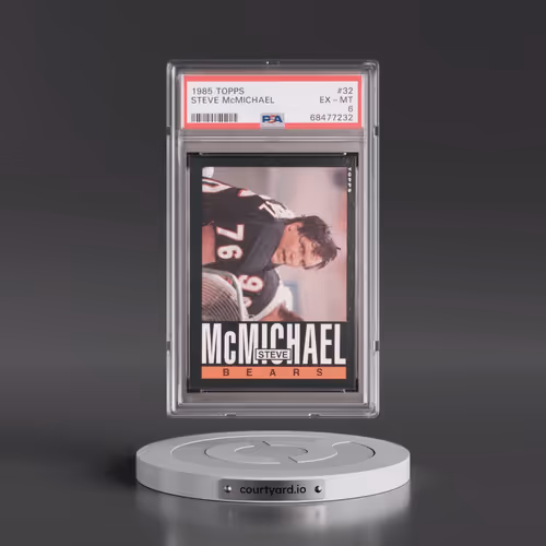 1985 Topps #32 Steve McMichael (PSA 6 EX-MT)