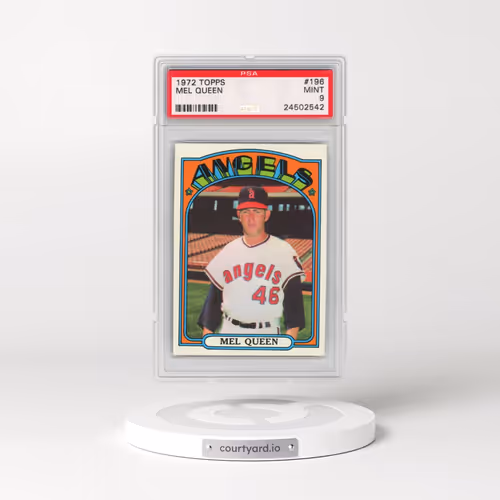 1972 Topps #196 Mel Queen (PSA 9 MINT)