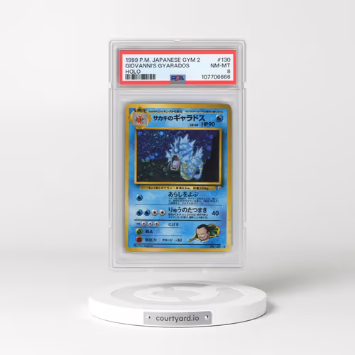 1999 Pokémon Gym 2 #130 Giovanni's Gyarados - Holo (PSA 8 NM-MT)