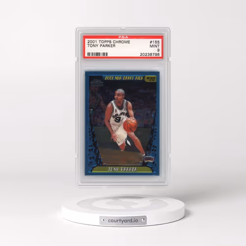 2001 Topps Chrome #155 Tony Parker (PSA 9 MINT)