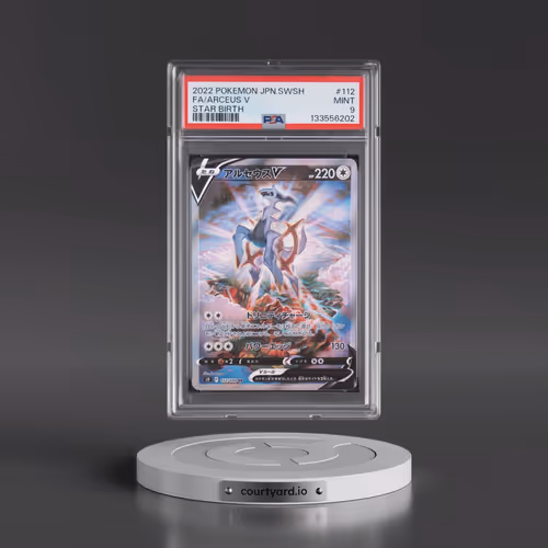 2022 Pokémon Sword & Shield Star Birth #112 Arceus V - Holo Full Art (PSA 9 MINT)