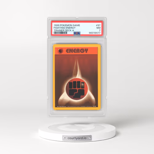 1999 Pokémon Game #97 Fighting Energy - Trainer Deck A (PSA 7 NM)