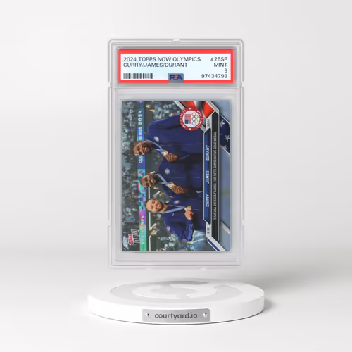 2024 Topps Now Olympic Games #26SP Kevin Durant/LeBron James/Steph Curry (PSA 9 MINT)
