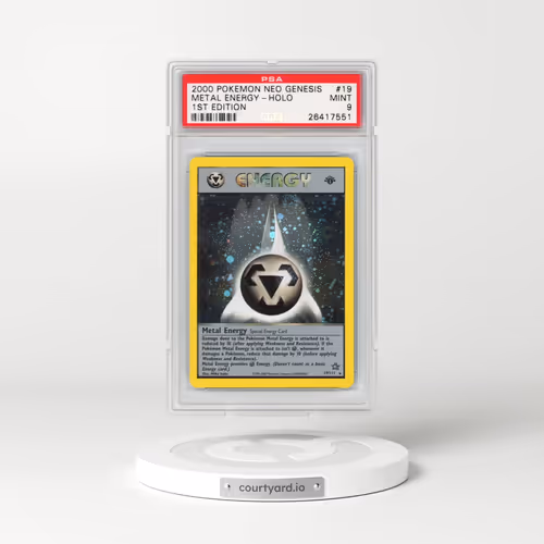 2000 Pokémon Neo Genesis #19 Metal Energy - 1st Edition Holo (PSA 9 MINT)