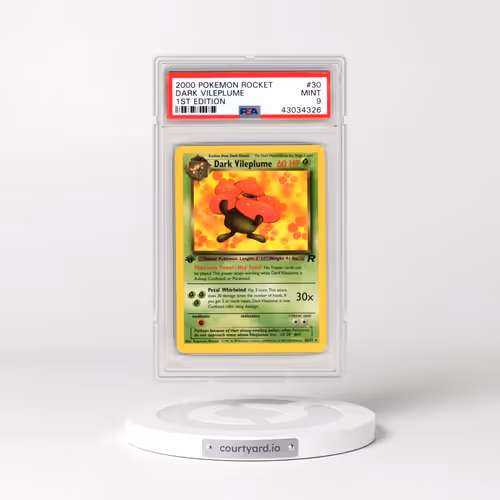 2000 Pokémon Rocket #30 Dark Vileplume - 1st Edition (PSA 9 MINT)
