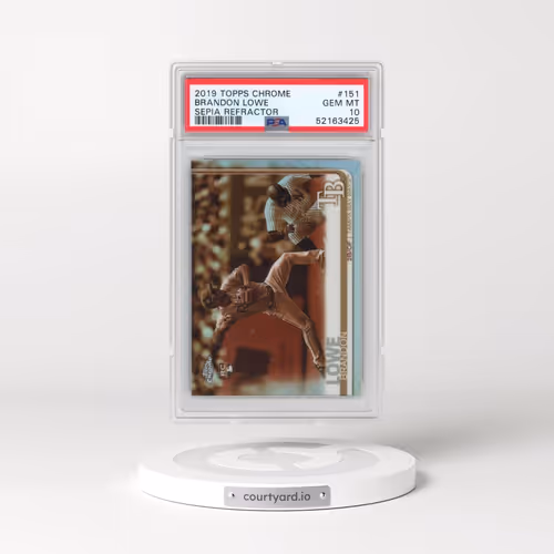 2019 Topps Chrome #151 Brandon Lowe - Sepia Refractor (PSA 10 GEM MINT)