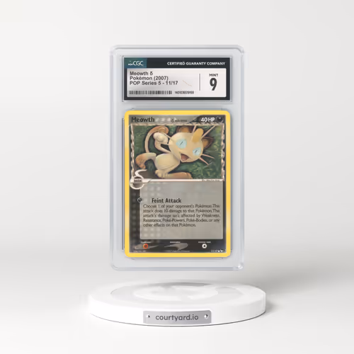 2007 POP Series 5 #11 Meowth (CGC 9 MINT)