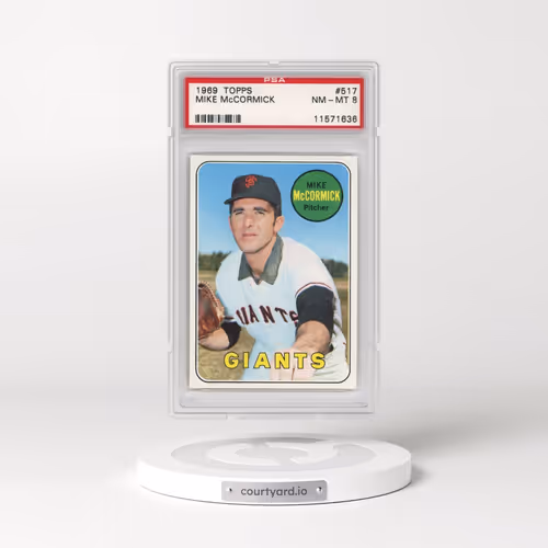 1969 Topps #517 Mike McCormick (PSA 8 NM-MT)