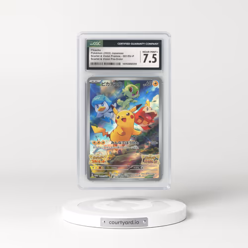 2022 Scarlet & Violet Promos #001/SV-P Pikachu - Scarlet & Violet Pre-Order (CGC 7.5 NM+)
